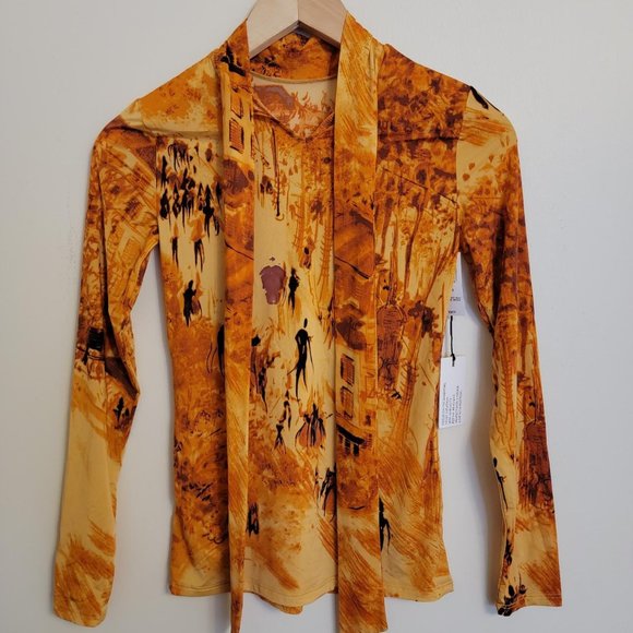 Aritzia Babaton Clyde Long Sleeve Mock Neck Top - Picture 4 of 9